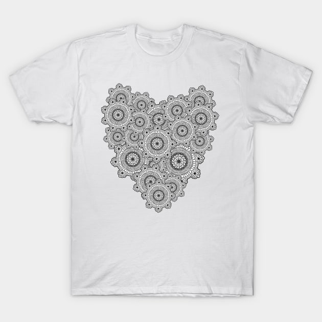 Mandala of the Heart T-Shirt by Harimau Design Co